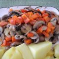 Champignons - Paprika - Apfel - Zwiebel - Pfanne