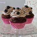 Blaubeer-Schoko-Cupcakes