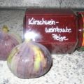 Kirschwein-Weintrauben-Feigen-Marmi