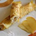 Buttermilchpfannkuchen mit Apfel-Quark-Füllung
