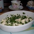Seidentofu Salat mit Koriander