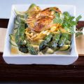 Spargel-Zucchini-Auflauf mit Hähnchenfilet