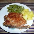 Kotelett , Bohnengemüse & Salzkartoffel