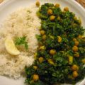 Spinat-Curry mit Kichererbsen und Zitronenreis[...]
