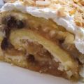 Backen: Biskuitrolle mit Apfelfüllung