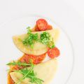 Avocado & Rucola Ravioli im Rosésud