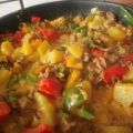 Hackfleisch - Paprika - Kartoffelpfanne