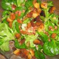 Feldsalat mit Speck und Kracherle