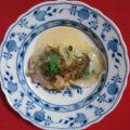 Ravioli mit Boudin Noir auf Rahmsauerkraut,[...]