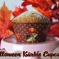 Halloween Kürbis Cupcake mit Chai-Gewürzmischung