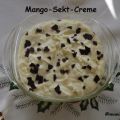 Dessert: Mango-Sekt-Creme