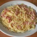Spaghetti mit Speck und Ei
