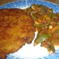 Schnitzel mit Paprikagemüse