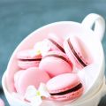 Macarons mit Himbeeren & Schokocreme
