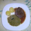 Entrecôte Kräutersteaks mit Erbsen und[...]