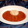 Rote GLYX-Suppe mit Reis