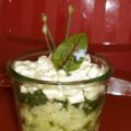 Gurken-Mozzarella-Schichtsalat