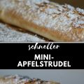 Apfelstrudel in 30 Minuten auf dem Tisch