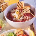 Gazpacho mit Brotspießchen
