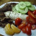 Leichter Salat aus Rinderfilet und Datteltomate[...]
