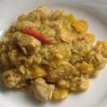 Hähnchencurry mit Kürbis und Reis