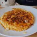 Speck-Nudel-Pfannkuchen mit Käse