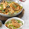Putenragout mit Honig-Ingwer-Sauce