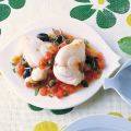Seeteufelfilet mit Oliven und Kapern