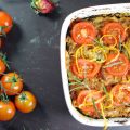 Zucchinige Lasagne mit Orangen-Bolognese