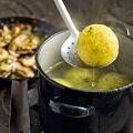 Kartoffel-Majoran-Knödel mit Champignons