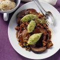 Rollbraten vom Hirsch mit Cassis-Likör und[...]