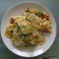 Speck-Kartoffel-Pfanne mit Zucchini