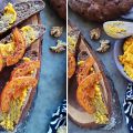 Walnussbrot mit Kürbisbutter