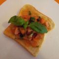 Weißbrot mit Tomaten