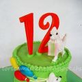 Schon wieder: Pudeltorte zum Geburtstag.