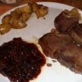 Lamm T-Bones mit scharfer Pflaumensauce