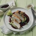 Gebackene Hähnchenbrust auf süß-scharfer[...]