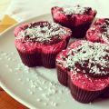 Healthy frozen raspberry coconut cupcakes