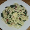 Bärlauch Spaghetti mit Speck