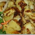 Vegan - Bratskartoffeln mit Salat