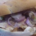 Estragon-Senfhühnchen im Sandwich mit Sweet[...]
