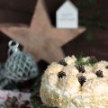 Marzipan-Schneeballtorte mit Mohnmousse /[...]