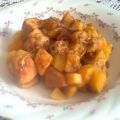 Rhabarber-Kartoffel-Ragou mit Hähnchenbrustfilet
