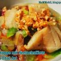 Reissuppe mit Seelachsfilets nach Thai Art