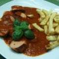 Currywurst mit selbstgemachter Soße