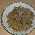 Dicke Bohnen mit Speck und Zwiebeln