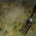 Tagliatelle mit Seidentofu-Erbsen-Soße