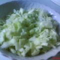 Weißkohlsalat mit Knoblauchdressing