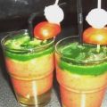 Rucolashots created by me!  3-4 Gläser