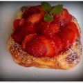 Plunderteilchen mit Erdbeeren